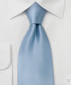 Stropdas satijn blauw