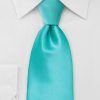 Stropdas satijn turqoise