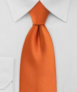 Stropdas satijn orange