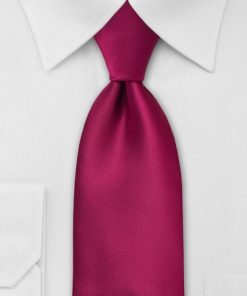 Stropdas satijn magenta