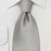 Stropdas satijn lichtgrijs