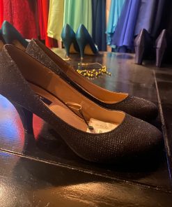 zwarte pump glitter