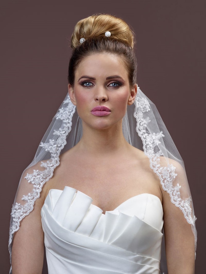 Poirier kanten sluier S51