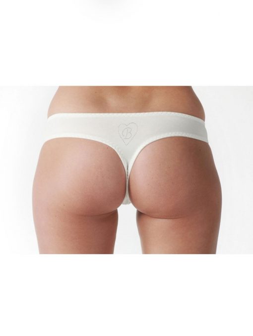 Poirier gladde string hart van strass 3126