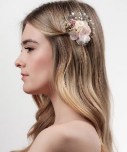 Poirier haarclip met echte bloemen BB 460