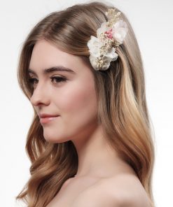 Poirier haarcorsage met echte bloemen BB 462