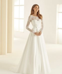 Bianco Evento Daniela bruidsjurk kant tulle