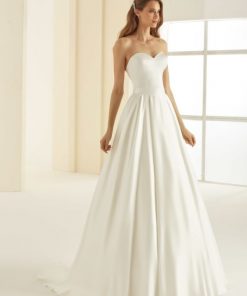 Bianco Evento mix match satijnen rok Madagascar bruid