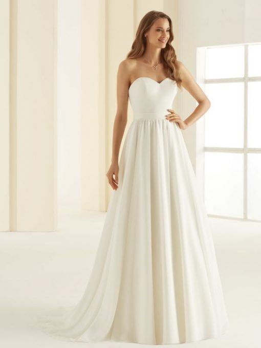 Bianco Evento mix match chiffon rok Sardinia