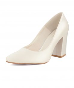 Bianco Evento Avalia trouwschoen Astra met blokhak