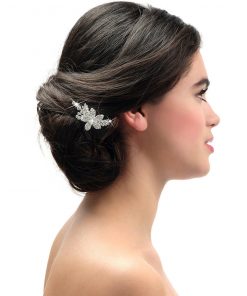 Poirier haar accessoire strass zilver rosé BB1579