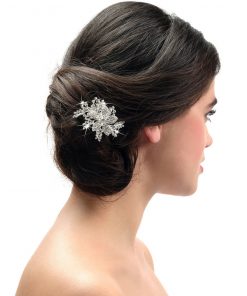 Poirier haar accessoire strass zilver rosé BB1580