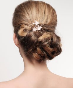 Poirier haar juweel met strass en bloemetjes goud BB 267