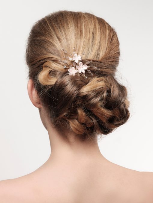 Poirier haar juweel met strass en bloemetjes goud BB 267