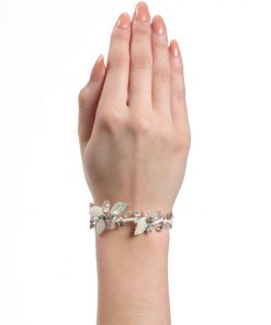Poirier armband bruid parels strass NC1300