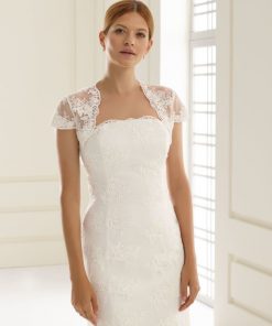 Bianco Evento bolero kant korte mouw bruid E105)