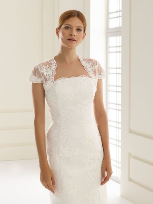 Bianco Evento bolero kant korte mouw bruid E105)