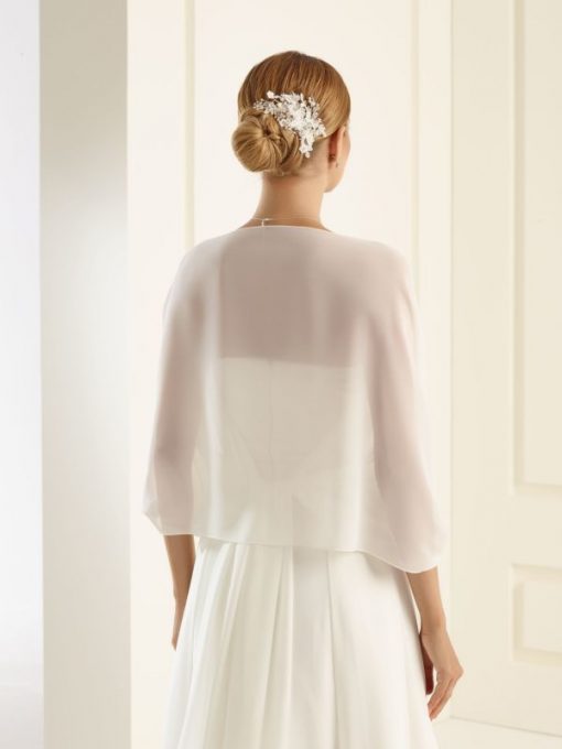 Bianco evento stola bruid  ivoor wit zwart E9