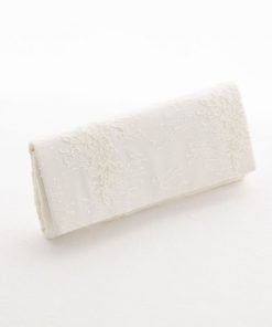 Handmade bruidstasje clutch met kant T16