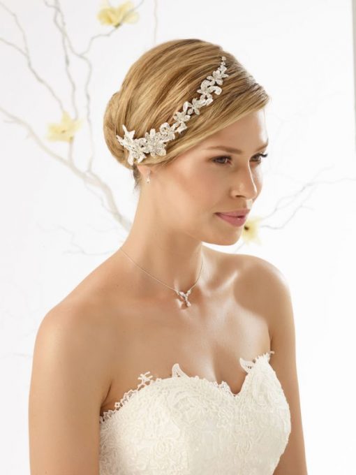 Bianco Evento haar accessoire bruid ivoor 123