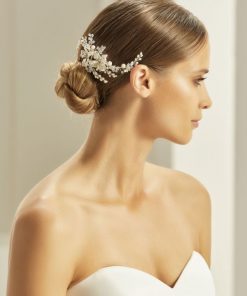 Bianco Evento haar accessoire met parels en kristalletjes 2450