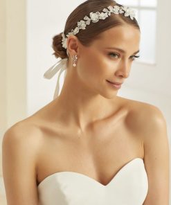 Bianco Evento haarband boho met bloemetjes 389