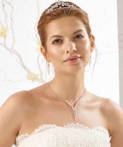 Bianco Evento sieraden set strass voor de bruid N18