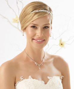 Bianco Evento sieraden set strass voor de bruid N20