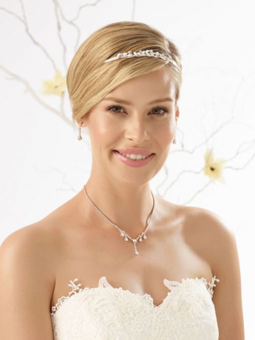 Bianco Evento sieraden set strass voor de bruid N20