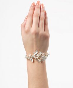 Poirier armband bruid parels strass NC1315
