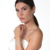 Poirier armband bruid parels strass