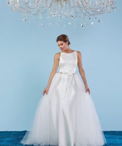 Poirier afneembare tule overrok met strass S304