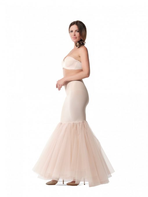 Poirier fishtail zeemeermin petticoat 180 cm omvang jersey heupstuk 62-180
