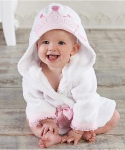 Baby badjas prinses leuk kraamkado met naam