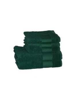 Handdoek groen met naam of tekst geborduurd of bedrukt
