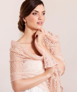 Lilly gebreide sjaal blush boho 09 582