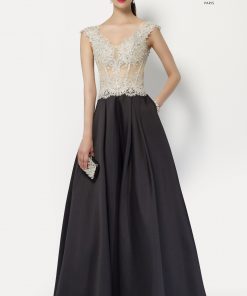 Alyce Paris galajurk 27100 zwart met kanten top