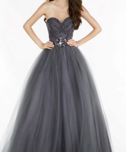 Alyce Paris tulle galajurk antraciet 6729