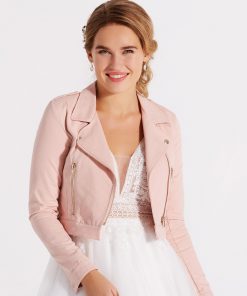 Biker jasje 09 785 rose bridal jacket