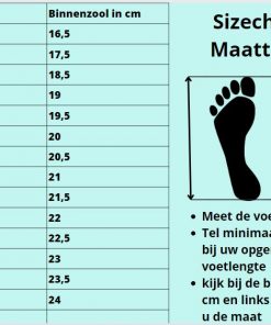 maattabel sizechart