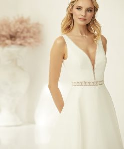 bianco evento azaria trouwjurk