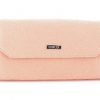 giulia suede coral clutch