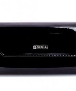 giulia zwart lak clutch tas bag