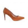 giulia cuero cognac pump