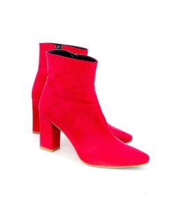 enkellaars rood giulia 8 cm hak