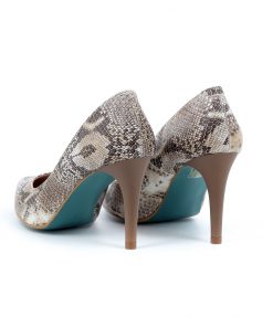 giulia wild brown python heels