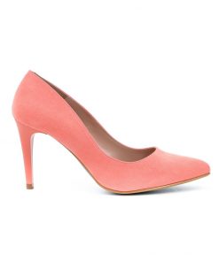 giulia coral suede pump