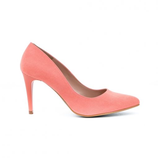 giulia coral suede pump