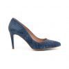 giulia blauwe pyton pump