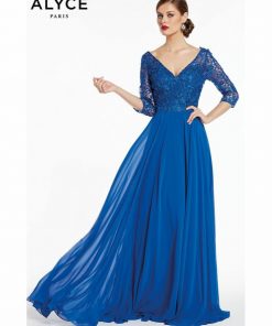 Alyce Paris cobalt blue kant galajurk 27312